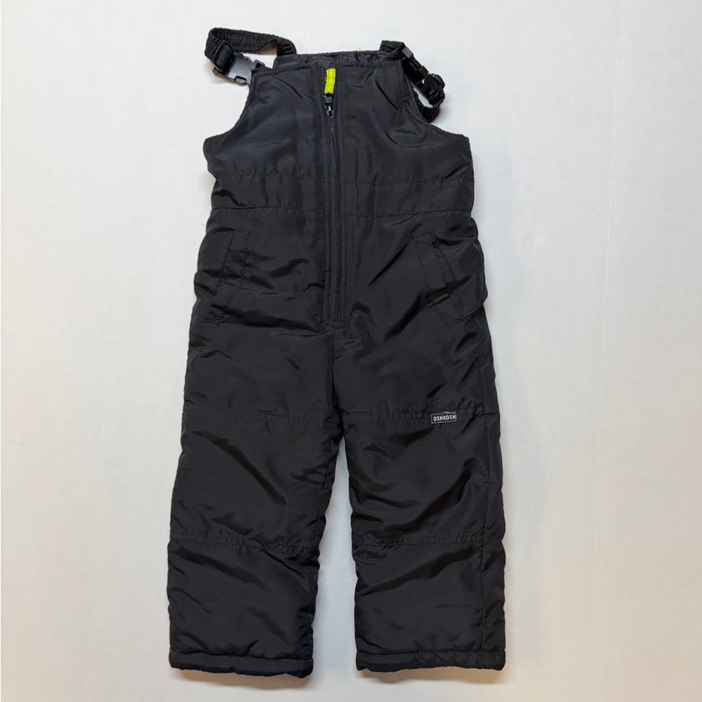 OshKosh B’gosh‎ Black Kids Size 4T Snow Pants Overalls